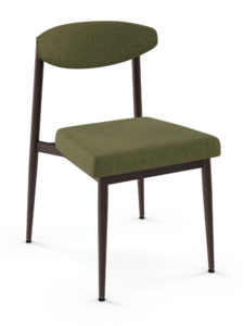 Wilbur Chair - welded steel, Canadian made, fully upholstered custom built furniture