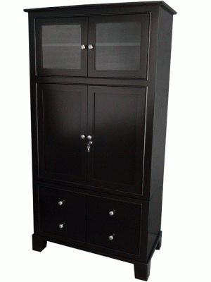 Custom solid maple armoire