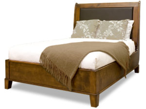 5th Ave Sleigh bed - solid wood, locally built, Canadian made