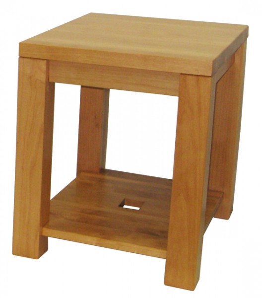 Boxwood condo end table - locally built, in-house design, solid wood, custom made to order furniture, Canadian made