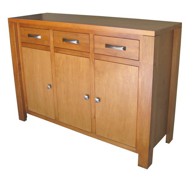Custom Boxwood Server - shown with solid wood doors