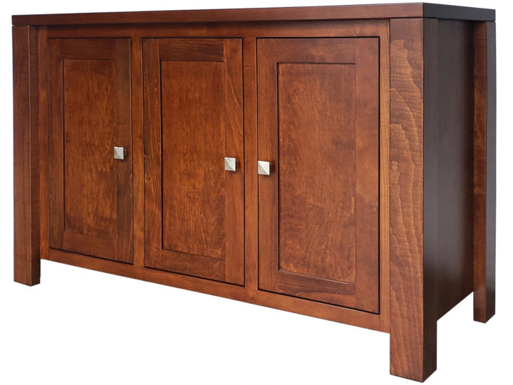Boxwood Server - custom, no drawers and solid wood inserts on doors