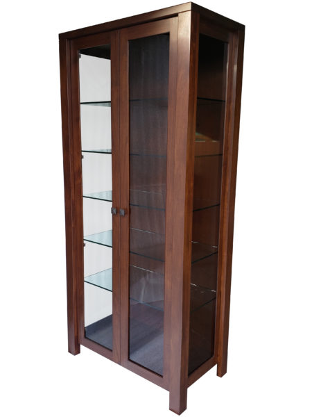 Boxwood Curio - an exclusive in-house design, this display cabinet is built in BC