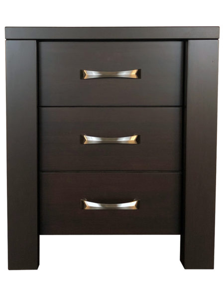 Boxwood 3 Drawre Nightstand - solid wood, locally built in house design