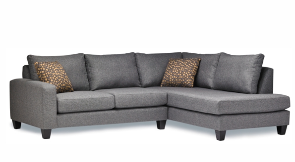 Bronx Sectional by Stylus - solid wood frame, fully upholstered, locally built, made to order furniture, Canadian made