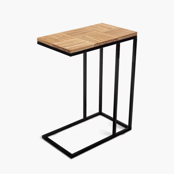 C side table neutral bamboo
