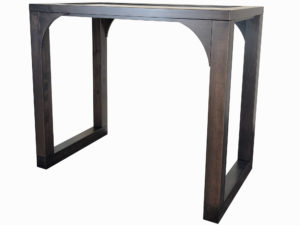 Chelsea Marble and Maple console table - solid wood, locally built custom made to order furniture, in-house design, Canadian made