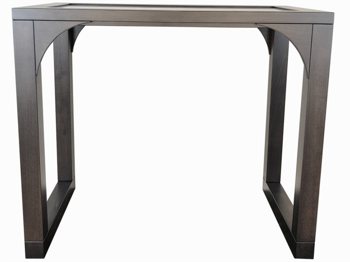Chelsea Marble and Maple console table - front view