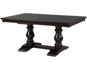 Charlestown Dining Table, built to order, unique design, solid wood, made in Canada.