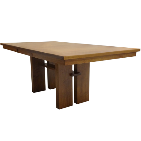 Chesterman solid wood table, built to order in Canada