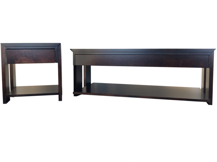 Chesterman Coffee and End Tables - angle view