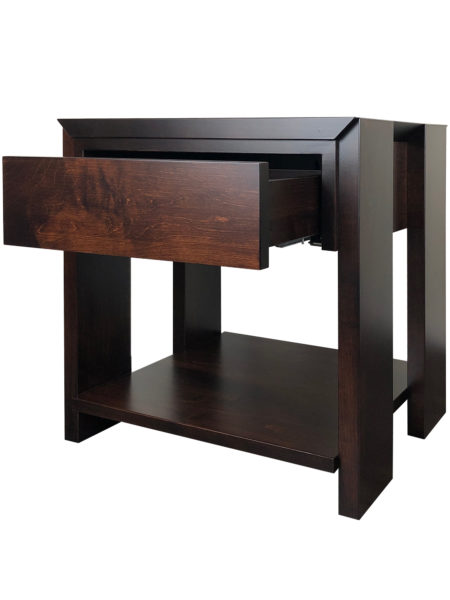 Chesterman End table - open drawer