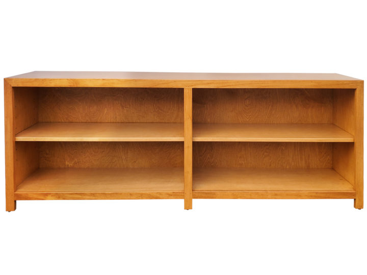 Coleman Low and Wide Bookcase - front view