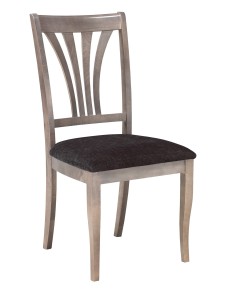Cuba Dining Chair, solid wood, Canadian made, fully upholstered, custom, built furniture.