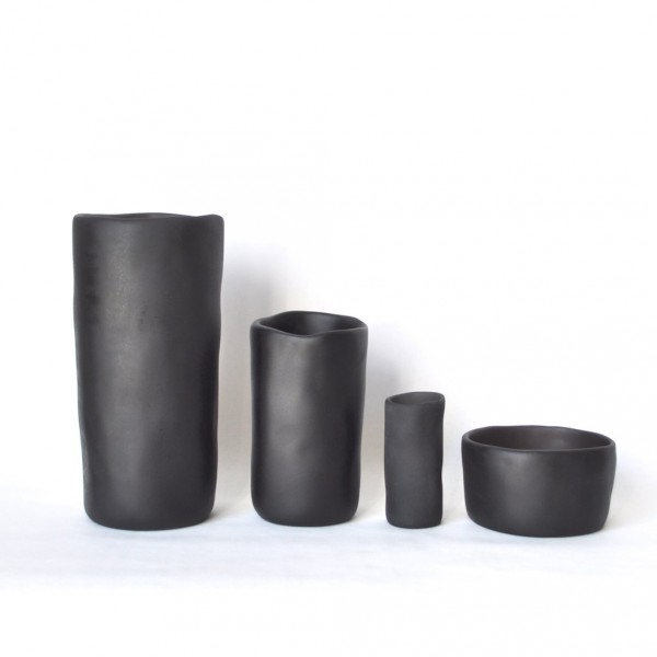 Tina Frey- Vase Collection in Black, resin accessories