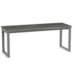 Dryden bench - solid wood, welded steel, Canadian made, fully upholstered custom built furniture