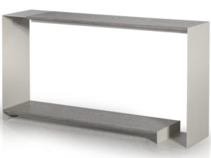 Duo Console - solid wood, welded steel, Canadian made, made to order furniture