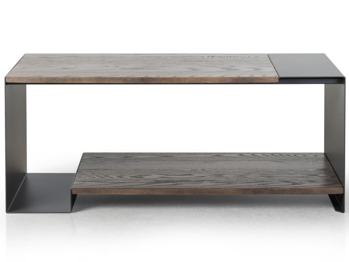 Duo Coffee Table - solid wood, welded steel, Canadian made, made to order furniture