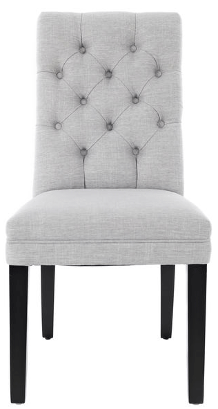 Ellis deep tufted dining chair by Van Gogh - solid wood frame, fully upholstered, Locally built, Canadian made