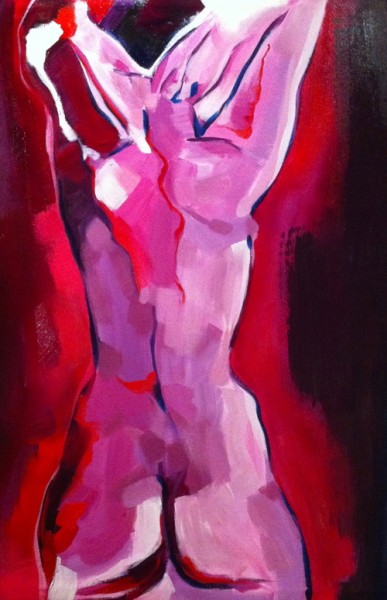 Figure Back-Red by Lindsay Mclennan