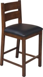 Harvard Counter Chair, built to order, upholstered, solid wood, made in Canada.