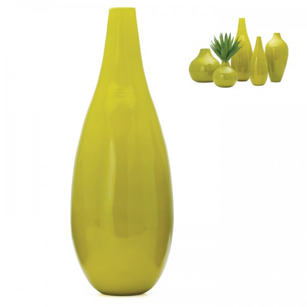 Juno Bamboo Vase - PinTall-Celery