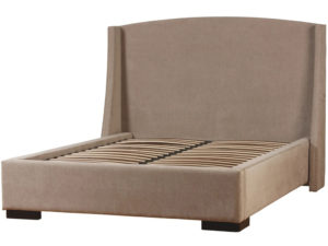 Logan bed, fully upholstered, locally built, made in B.C.