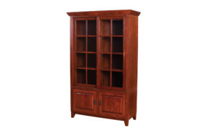 Mission Library Sliding Door Bookcase by Woodworks