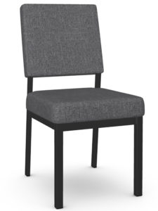 Mathilde Chair - welded steel, Canadian made, fully upholstered custom built furniture