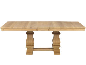 Mediterranean Dining Table, solid wood, custom furniture, Canadian made.