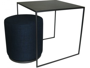 Mix N Match coffee table and Marshmallow ottoman - welded steel table, built to order, locally built