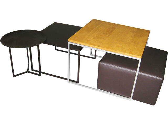 Mix N Match occasionals - solid wood tops, welded steel frames, built to order, locally made