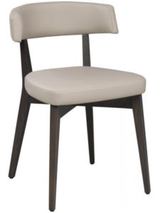 Myra Chair, solid wood, Canadian made, fully upholstered custom built furniture.