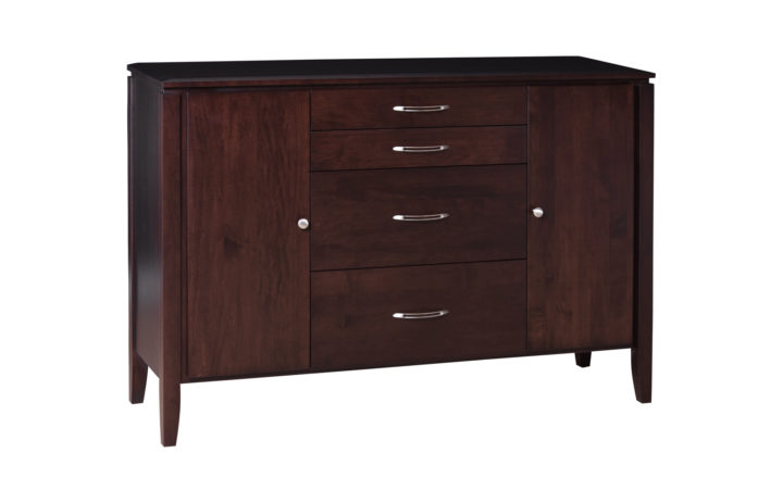 The Newport Sideboard, built in BC is available in maple, oak or cherry solid wood and can be made in custom sizes and configurations.