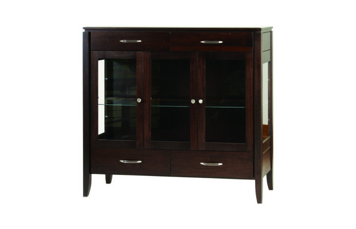 Newport 3 door server, built to order in BC, can be customized, solid wood furniture