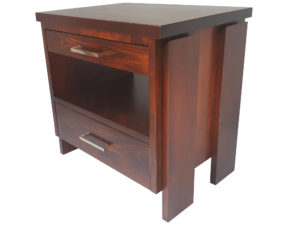 Tofino Nightstand, solid wood, locally built, Canadian made, in-house design.