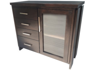 The Tofino Condo Server is built to order in BC, we use only solid wood – Poplar or Maple for this series.
