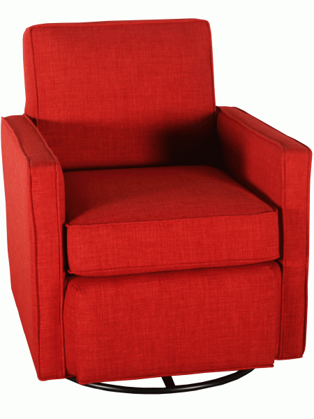 Oden Swivel Chair by Stylus- solid wood frame, fully upholstered, locally built, made to order furniture, Canadian made