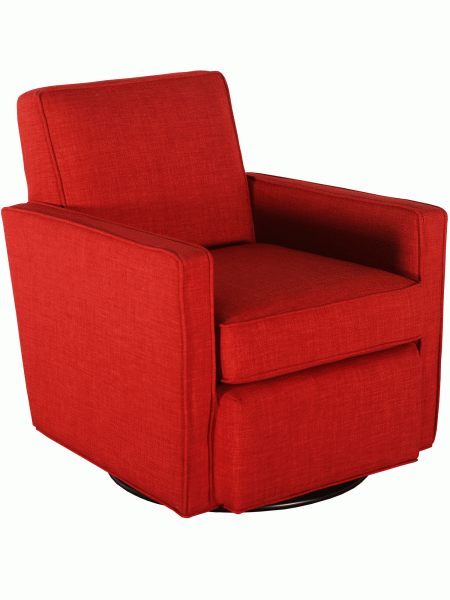 Oden Swivel Chair by Stylus- solid wood frame, fully upholstered, locally built, made to order furniture, Canadian made
