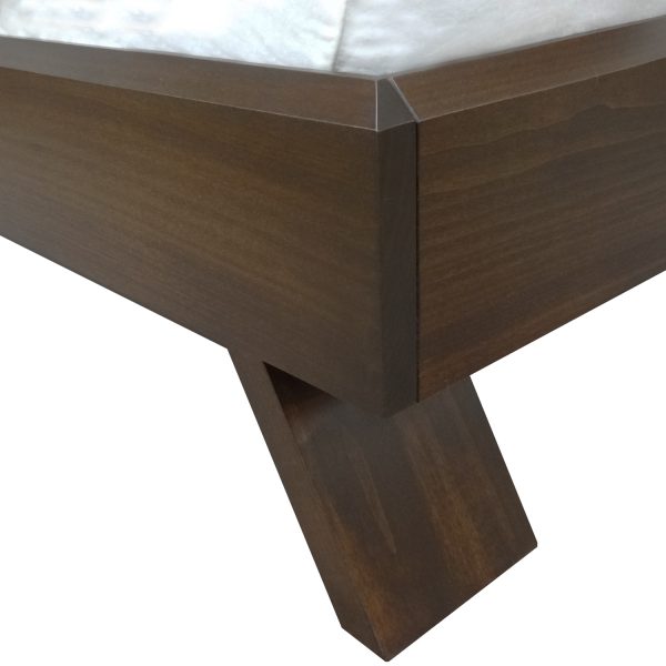 Queue Platform bed - solid wood, locally built, Canadian made, built to order