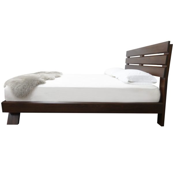 Queue Platform bed - solid wood, locally built, Canadian made, built to order