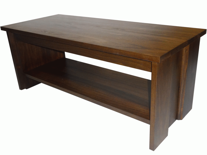 Queue coffee table-solid wood, locally built custom made to order furniture, in-house design, Canadian made