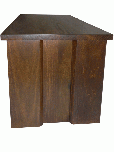Queue coffee table - solid wood, locally built custom made to order furniture, in-house design, Canadian made