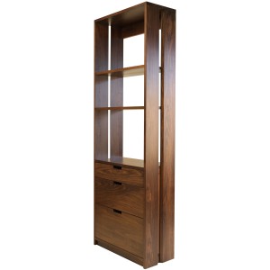 Queue for the Office Bookcase, exclusive design in solid wood, custom, locally built.