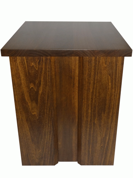 Queue end table -- solid wood, locally built, in-house design, custom made to order furniture, Canadian made