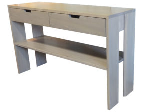 Queue Sofa table - solid wood, locally built custom made to order furniture, in-house design, Canadian made