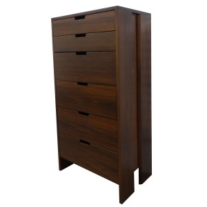 Vancouver Six Drawer Chest is an exclusive design, built to order, in solid wood, Canadian made.