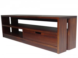 Queue Entertainment Unit is an in - house design, built to order, custom, solid wood, locally made.