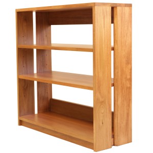 Short Queue Bookcase - solid wood locally built, custom in-house design Canadian made