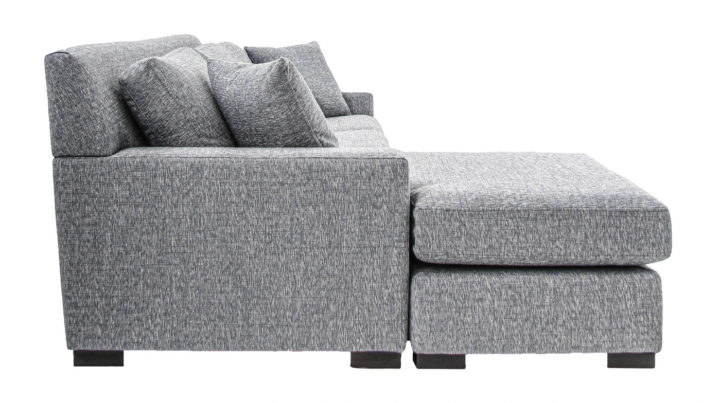 Roscoe sectional side view of Chaise Sofa